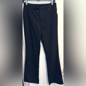 NEW Rails Revolve Mori twill pant black straight boot split hem office cotton 4